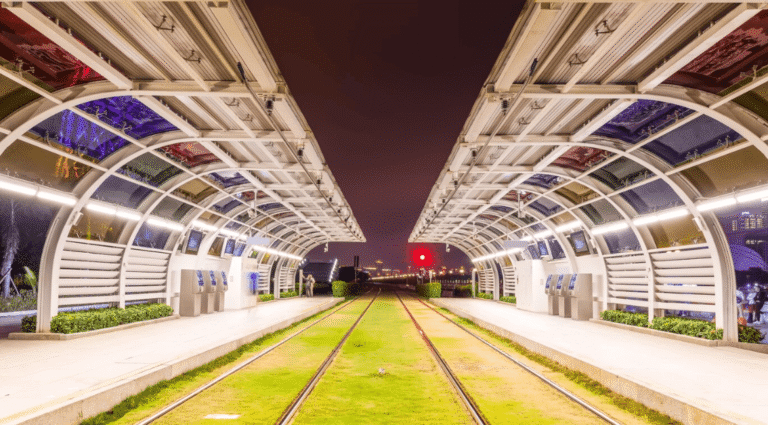 Stadium Metro Station in Dubai